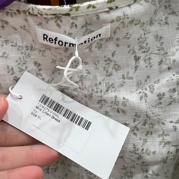 Reformation Mint Linen Dress - Picture 3 of 4